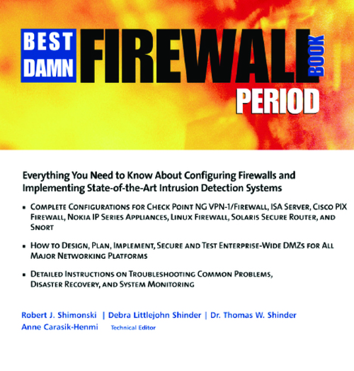 Product picture best damn firewall book period
